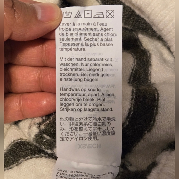 NWT Madewell Striped Wrap Front Sweater in Enthorne Size  XS Color Black/Cream - Picture 8 of 11